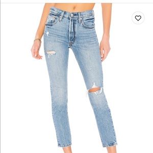 Levi's Distressed Blue Skinny Jeans